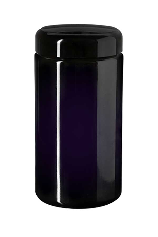 500 ml Violet Miron Glass Jar with Black PHAN Closure